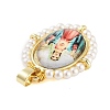 Rack Plating Brass Enamel Pendants KK-C056-07G-04-2