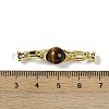Natural Tiger Eye with Brass Fold Over Clasps G-G141-03G-14-3