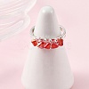 Glass Cuff Open Rings RJEW-JR01082-2