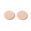 Unfinished Natural Beech Wood Cabochons WOOD-E010-10-1