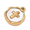 304 Stainless Steel with Shell Charms SA-CBA4CA5-05G-2