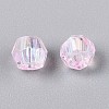 Transparent Spray Painted Glass Beads LS-EGLA-N018-4mm-11-3