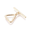 Brass Toggle Clasps KK-G381-02G-3