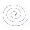 Non-Tarnish 304 Stainless Steel Curb Chain Necklaces MAK-I012-X01-1
