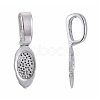 Tibetan Style Alloy Glue-on Flat Pad Bails LF10728Y-NF-1