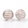 Plating Transparent Acrylic Beads PACR-Q115-60-16mm-2