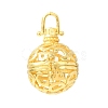 Brass Cage Pendants KK-CBA8ACD-08G-1