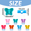 56Pcs 7 Colors Spray Painted Alloy Beads FIND-TA0002-99-3