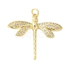 Brass Micro Pave Cubic Zirconia Pendants KK-D357-07E-G-1