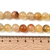 Natural Yellow Fluorite Beads Strands G-K340-A03-10mm-02-5