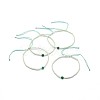 Adjustable Natural Agate Braided Bead Bracelets BJEW-F391-A15-1