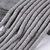 Flat Round Handmade Polymer Clay Beads CLAY-R067-6.0mm-40-1