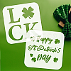 9Pcs 9 Styles Saint Patrick's Day PET Hollow Out Drawing Painting Stencils Sets DIY-WH0383-0021-3