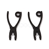 Spray Painted Alloy Pendants PALLOY-K003-09-1