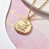304 Stainless Steel Constellation Pendant Necklaces NJEW-K392-01G-06-2