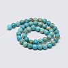 Natural Imperial Jasper Beads Strands G-I122-8mm-10-3