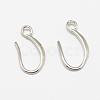 Brass Earring Hooks KK-F714-06S-2
