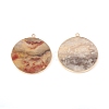 Natural Crazy Agate Pendants G-E526-10K-2