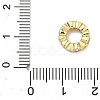 Brass Micro Pave Cubic Zirconia European Beads KK-P345-03G-01-3