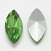 Pointed Back Glass Rhinestone Cabochons RGLA-T083-6x12mm-20-2