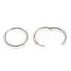 Tarnish Resistant 304 Stainless Steel Needle with 201 Stainless Steel Ring Huggie Hoop Earrings EJEW-L256-02C-P-2