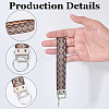 Iron with Polyester Inwrought Keychain KEYC-WH20054-011C-5