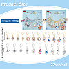 Evil Eye Theme Stitch Markers HJEW-AB00203-2