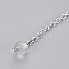 Natural Crystal Sphere Dowsing Pendulums X-BJEW-E292-A10-3