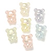 60Pcs 6 Colors UV Plating Rainbow Iridescent Acrylic Beads PACR-CJ0001-22-1