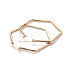 201 Stainless Steel Angular Hoop Earrings X-EJEW-F205-13G-A-2