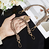 2Pcs Glass Rhinestone Rubber Cord Bag Handles FIND-PH0059-68B-3