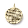 Brass Micro Pave Cubic Zirconia Pendants ZIRC-G157-03A-01G-2