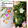 3 Sets Wooden Pendant Decorations WOOD-SC0001-86C-5
