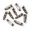 Antique Bronze Platinum Iron Pin Backs Brooch Safety Pin Findings X-IFIN-E035Y-AB-2