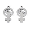 Non-Tarnish 201 Stainless Steel Pendants STAS-T044-277P-2