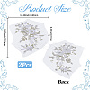 2Pcs 3D Flower Beading Polyster Embroidery Ornaments Accessories DIY-CY0003-64A-2