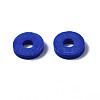 Handmade Polymer Clay Beads Strands CLAY-R089-6mm-096-7