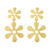 304 Stainless Steel Dangle Stud Earrings for Women EJEW-K268-12D-G-4