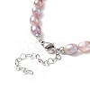 Natural Pearl Beaded Necklace for Women NJEW-JN04188-03-5