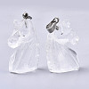 Carved Natural Quartz Crystal Pendants X-G-N0327-002M-3