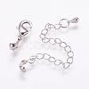 Long-Lasting Plated Brass Chain Extender KK-F711-11P-2