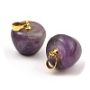 Natural & Synthetic Mixed Gemstone Teacher Apple Charms G-Z022-02-3