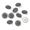 Tibetan Style Alloy Shank Buttons X-TIBE-R179-AS-LF-3