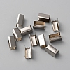 100Pcs Iron Folding Crimp Ends IFIN-WH0086-03B-P-2