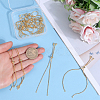 32Pcs Rack Plating Adjustable Brass Slider Bracelet Making KK-SP0001-78G-3