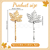8Pcs 2 Colors Iron & Alloy Hair Bobby Pins PHAR-HY0001-13-2