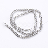 Electroplate Glass Beads Strands X-EGLA-J042-4mm-15-2