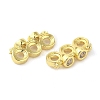 Rack Plating Brass Pave Clear Cubic Zirconia Spacer Bars KK-B088-11B-G-2