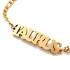 Constellation 202 Stainless Steel Figaro Chain Link Bracelets for Women Men AJEW-U006-01D-2
