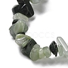 Natural Green Rutilated Quartz Beads Strands G-M205-81-3